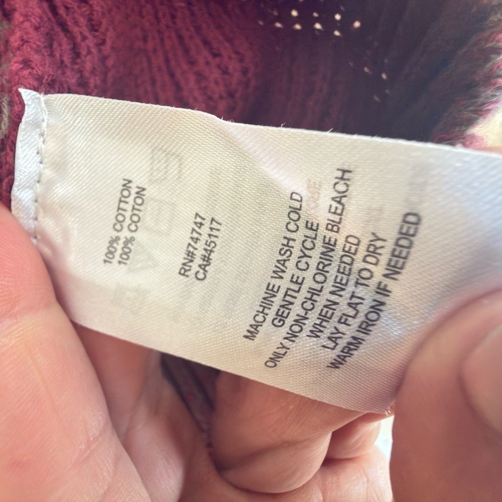 NATURAL REFLECTIONS ladies NWT large 100% cotton sweat sweater - Picture 10 of 13
